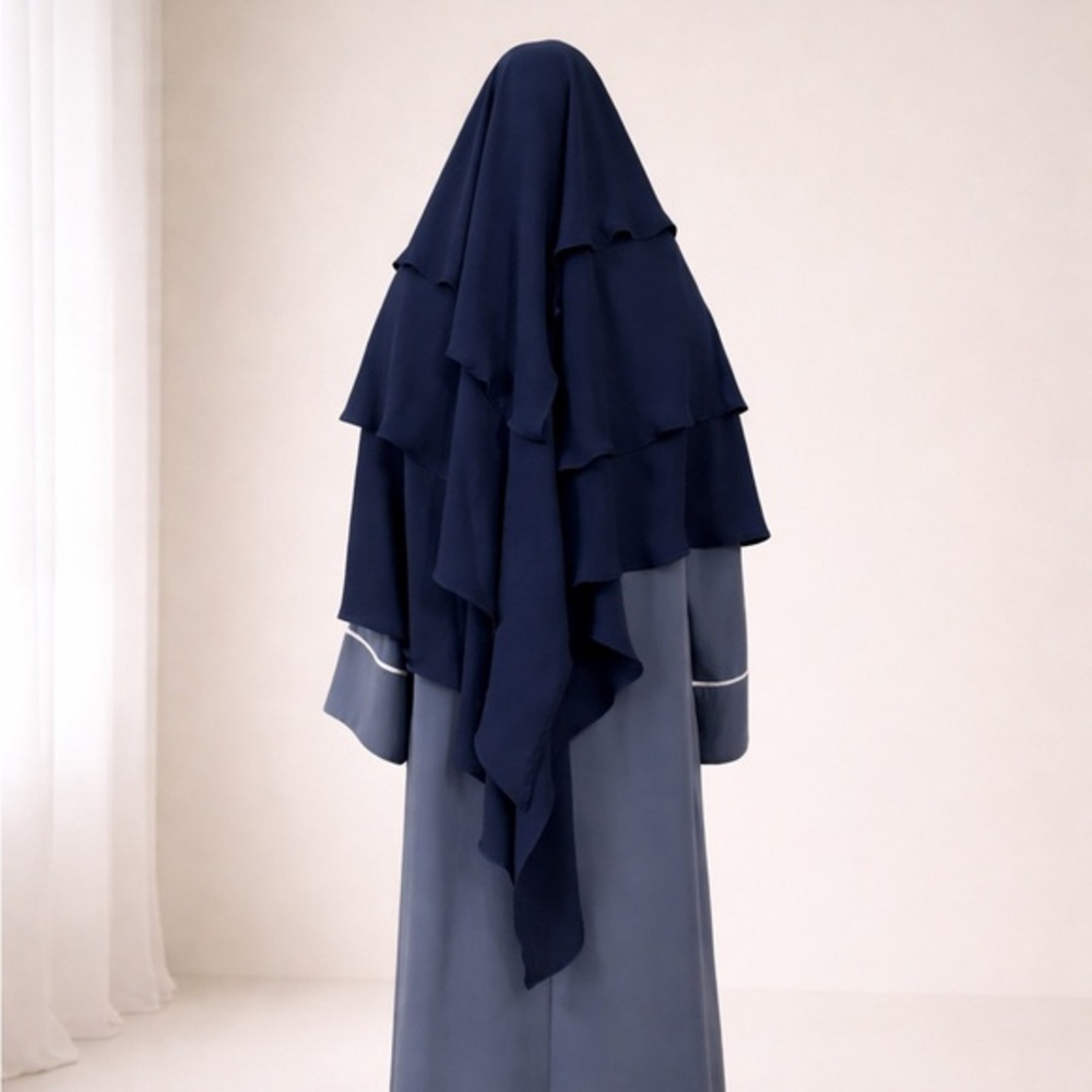 Butterfly khimar hijab Multi-layered khimar with hijab and niqab